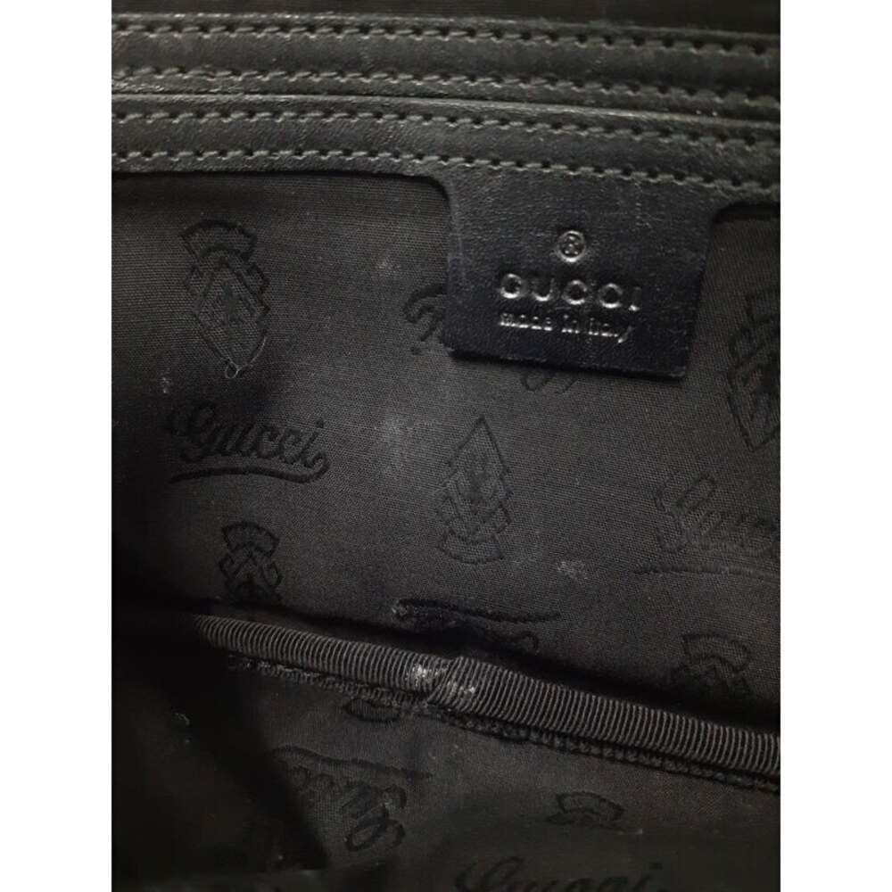 Gucci Crossbody Bum Bag Black GG Belt Imprime Body - Picture 9 of 9